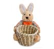 26 cm ošatka s postavičkou zajíce, z přírodní slámy