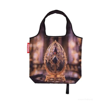 CITYBAG | DIGITÁLNÍ POTISK| kompaktní nákupní taška | skládací, pratelná & opakovaně použitelná | OBSIDIAN BLACK