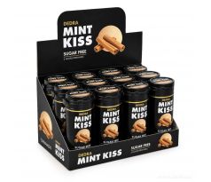 Sada 12 ks MINT KISS | skořicovo-mátové osvěžující pastilky bez cukru | cinnamon | 28 g × 12