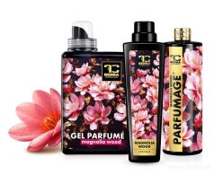 KOMPLETNÍ RITUÁL PRANÍ | magnolia wood | pro plnější parfémový efekt | gel parfumé & aviváž & parfumage | 1050 ml + 750 ml + 500 ml