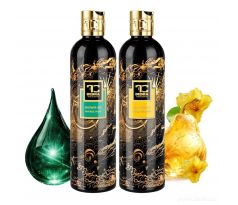 SMYSLNÝ RITUÁL | 2× exkluzivní šetrný sprchový gel s glycerinem & Aloe vera | MIRAGE NOIR & SAMETOVÁ HRUŠKA | 320 ml ×2