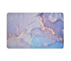 SPA | ULTRASAVÁ křemelinová koupelnová předložka | rychleschnoucí & protiskluzová | 50 × 80 cm | modro-zlatý mramor